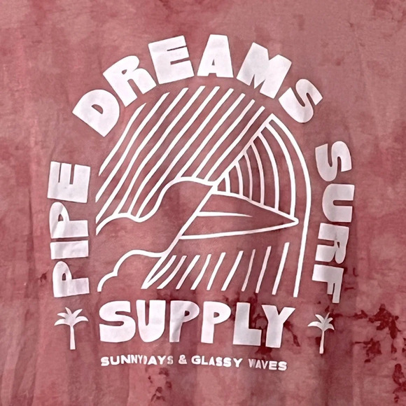 Old Navy Tie Dye Short Sleeve Graphic T Shirt Soft Washed Large Beach Vibe Surf - Picture 8 of 8